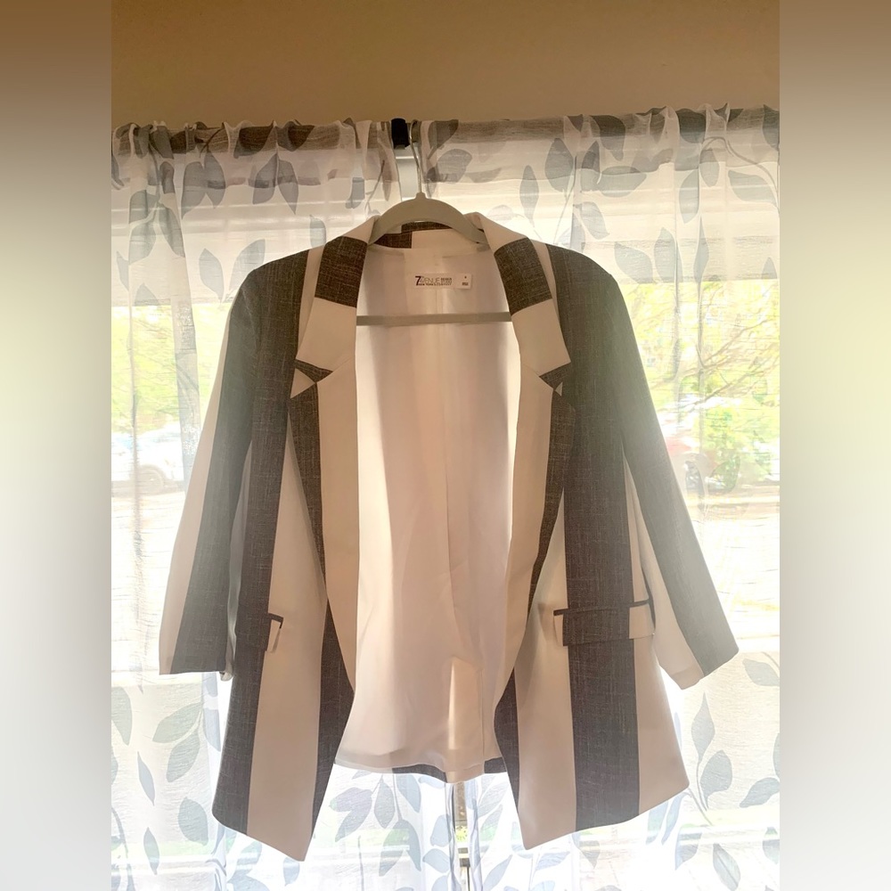New York & Company Striped Blazer